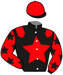 casaque portée par Guelpa J. jockey du cheval de course MAYA DU CAP, information pmu ZETURF