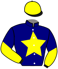 casaque portée par Beauvais T. jockey du cheval de course KINGALA, information pmu ZETURF