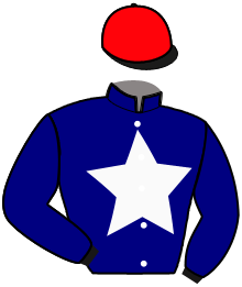casaque portée par Barrier A. jockey du cheval de course KILOVE DU GOUTIER, information pmu ZETURF