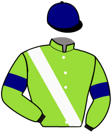 casaque portée par Chevillard T. jockey du cheval de course JAVANAISE, information pmu ZETURF