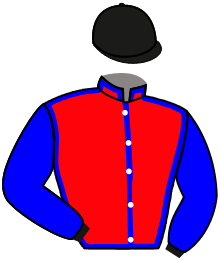 casaque portée par Sanchez Gar. jockey du cheval de course IMPATIENCE, information pmu ZETURF
