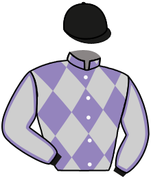 casaque portée par Piccone T. jockey du cheval de course KAWAALOT, information pmu ZETURF
