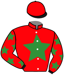 casaque portée par Hardouin E. jockey du cheval de course REDRUNNER, information pmu ZETURF