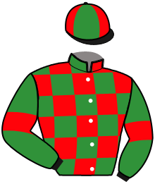 casaque portée par Sorel J. Ch. jockey du cheval de course LE BON MAYENNAIS, information pmu ZETURF