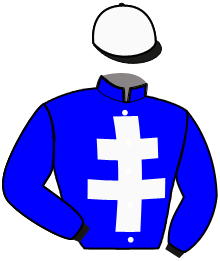 casaque portée par Ouvrie F. jockey du cheval de course LAMKELZE DE NIEL, information pmu ZETURF