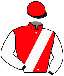 casaque portée par Declercq J. R. jockey du cheval de course GRAAL DU CHENE, information pmu ZETURF