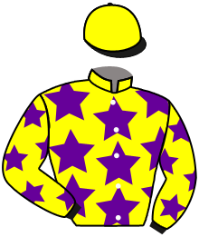 casaque portée par Demuro C. jockey du cheval de course DOGNA LAORA, information pmu ZETURF