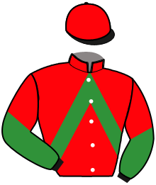 casaque portée par Sebaoun Mar. A. jockey du cheval de course GOLDEN DE PAME, information pmu ZETURF