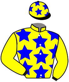 casaque portée par Grandin M. jockey du cheval de course FASTER THAN LIGHT, information pmu ZETURF