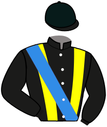 casaque portée par Marie Benj. jockey du cheval de course MY PREMIER COUNTY, information pmu ZETURF
