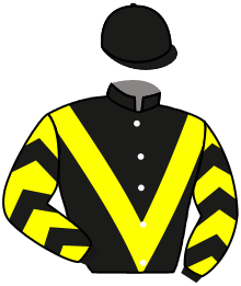 casaque portée par Pasquier S. jockey du cheval de course MELANIES JOY, information pmu ZETURF