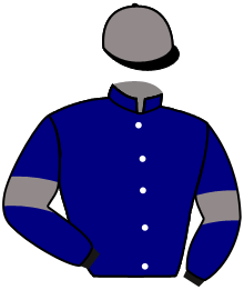 casaque portée par Zuliani L. jockey du cheval de course LE LISTRAC, information pmu ZETURF