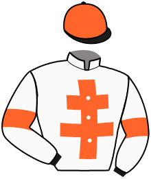 casaque portée par Zuliani L. jockey du cheval de course HIGHBOURNEDYNAMITE, information pmu ZETURF