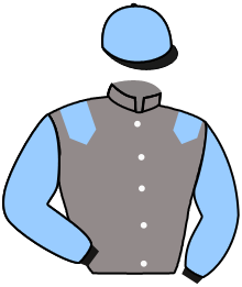 casaque portée par Richard G. jockey du cheval de course MIMOSA DES SOURCES, information pmu ZETURF