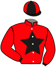 casaque portée par Delaune R. jockey du cheval de course L'HISTOIRE DE REVE, information pmu ZETURF