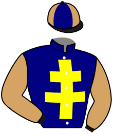 casaque portée par Guesney M. jockey du cheval de course HORS CADRE, information pmu ZETURF