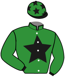 casaque portée par Geray P. jockey du cheval de course LOULIPO, information pmu ZETURF