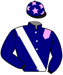 casaque portée par Besnier H. jockey du cheval de course LUCKY LADY, information pmu ZETURF