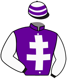 casaque portée par Grandin M. jockey du cheval de course PRINCE MARIO, information pmu ZETURF