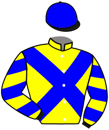 casaque portée par Pacaut Mme Cor. jockey du cheval de course AMORE MIA, information pmu ZETURF