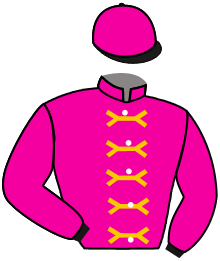 casaque portée par Weissmeier Mlle E. R. jockey du cheval de course ZILCOVER, information pmu ZETURF
