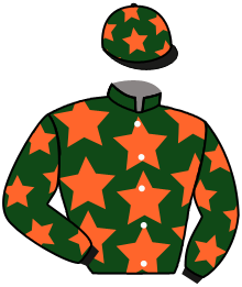 casaque portée par Molins Mme Amb. jockey du cheval de course LUCKY YOU, information pmu ZETURF