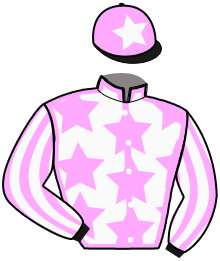 casaque portée par Molins Mme Amb. jockey du cheval de course OCEAN DIAMOND, information pmu ZETURF