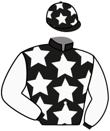 casaque portée par Berge C. jockey du cheval de course PAPATEOU, information pmu ZETURF