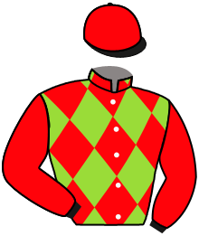 casaque portée par Chevillard T. jockey du cheval de course L'ELU D'ARMOR, information pmu ZETURF