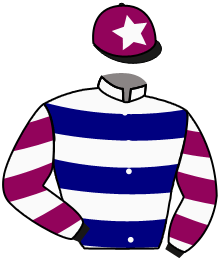casaque portée par Coupu A. jockey du cheval de course JAKARTA DE BAUNE, information pmu ZETURF