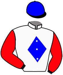 casaque portée par Riou C. jockey du cheval de course L'AS DE COEUR, information pmu ZETURF