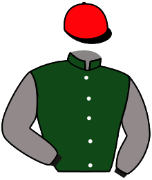 casaque portée par Grosbois Chr. jockey du cheval de course WARDAMA, information pmu ZETURF