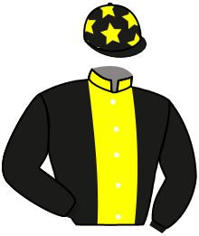 casaque portée par Madamet A. jockey du cheval de course LUCKY WINE, information pmu ZETURF