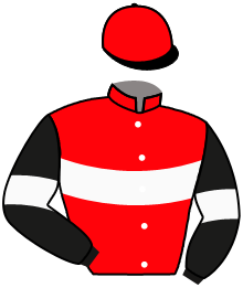 casaque portée par Gelhay B. jockey du cheval de course LAFFITE, information pmu ZETURF