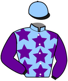 casaque portée par Ruet B. jockey du cheval de course JUSTIFY MY LOVE, information pmu ZETURF