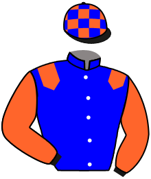 casaque portée par Sousa Ferreira R. jockey du cheval de course CROSS THE TRACKS, information pmu ZETURF