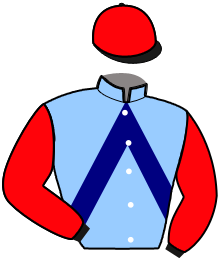 casaque portée par Raffin Th. jockey du cheval de course KRICK DE CONDE, information pmu ZETURF