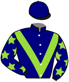 casaque portée par Roussel Leo jockey du cheval de course GOOD TO SEE YOU, information pmu ZETURF