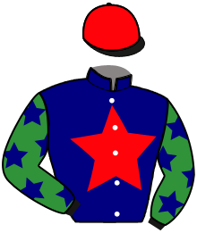 casaque portée par Rochard B. jockey du cheval de course KENENISA SKILL, information pmu ZETURF
