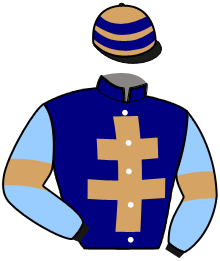 casaque portée par Ploquin Pau. Ph. jockey du cheval de course MAGIC LOMIG, information pmu ZETURF