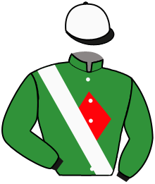 casaque portée par Charron J. jockey du cheval de course CHERRY BERRY, information pmu ZETURF