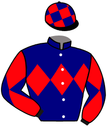 casaque portée par Charron J. jockey du cheval de course NO BAY, information pmu ZETURF