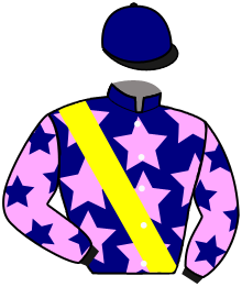 casaque portée par Bachelot T. jockey du cheval de course KATHALINA, information pmu ZETURF