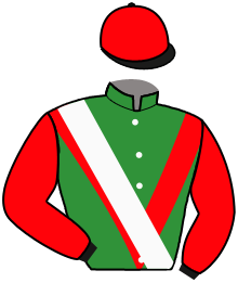 casaque portée par Moutard Jer. jockey du cheval de course DARSHANN DARNOULT, information pmu ZETURF