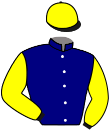 casaque portée par Hardouin E. jockey du cheval de course AGENT SIM, information pmu ZETURF