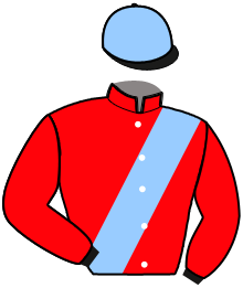 casaque portée par Lagadeuc F. jockey du cheval de course KYRA D'ESSARTS, information pmu ZETURF