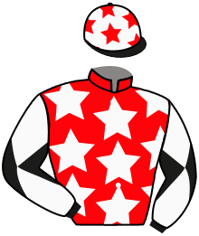 casaque portée par Mendizabal I. jockey du cheval de course CASBAR YMIR, information pmu ZETURF