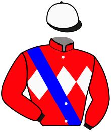 casaque portée par Merou Mlle A. jockey du cheval de course YANIS, information pmu ZETURF