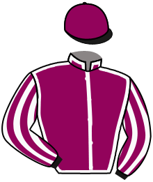 casaque portée par Gutierrez Val A. jockey du cheval de course WATHAB, information pmu ZETURF