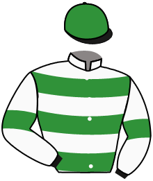casaque portée par Poirier Mlle C. jockey du cheval de course HEARTLAND, information pmu ZETURF
